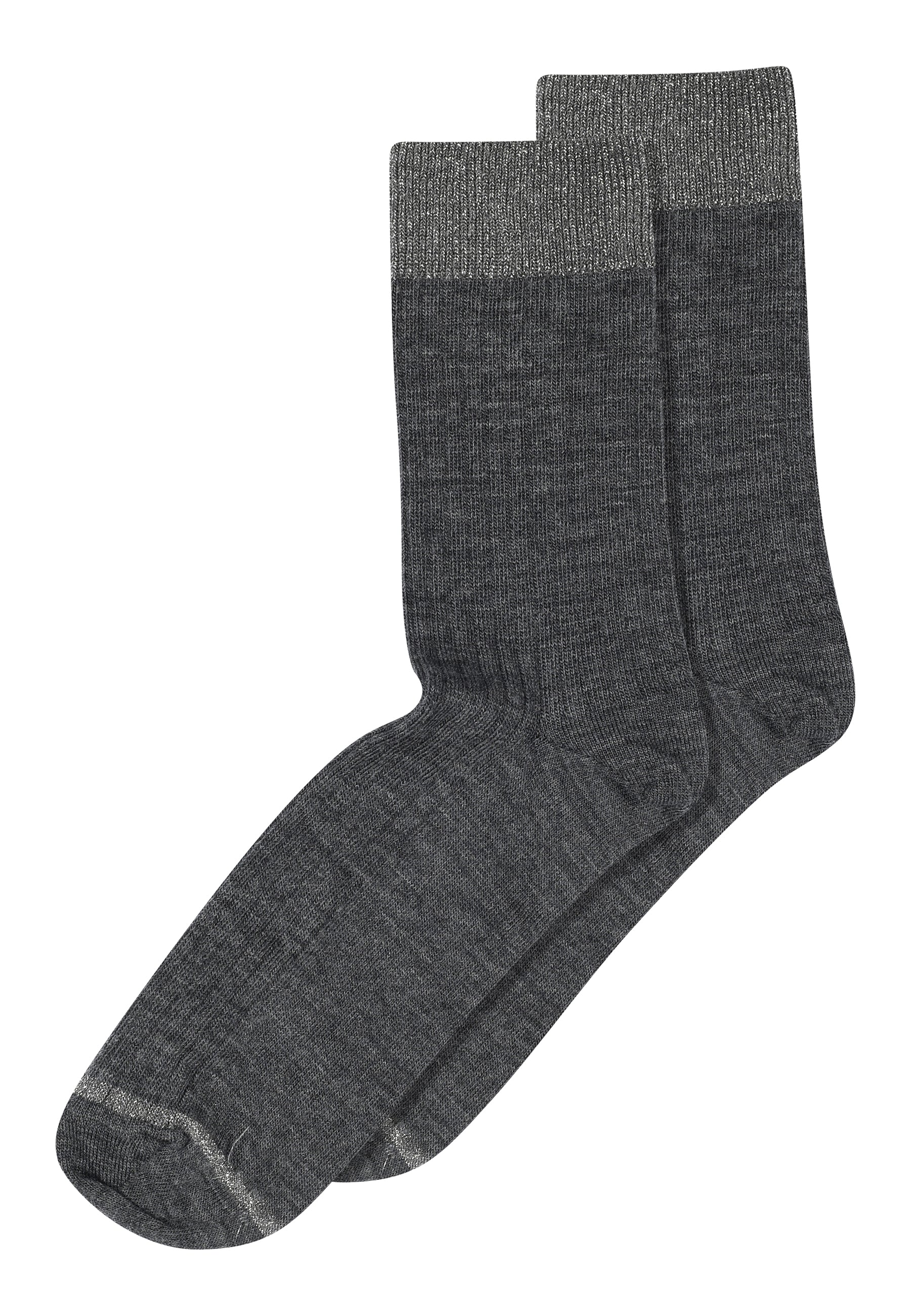 Erina Wool strømper - Dark Grey Melange